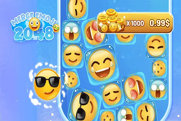 Merge Emoji 2048 Online Mini Game