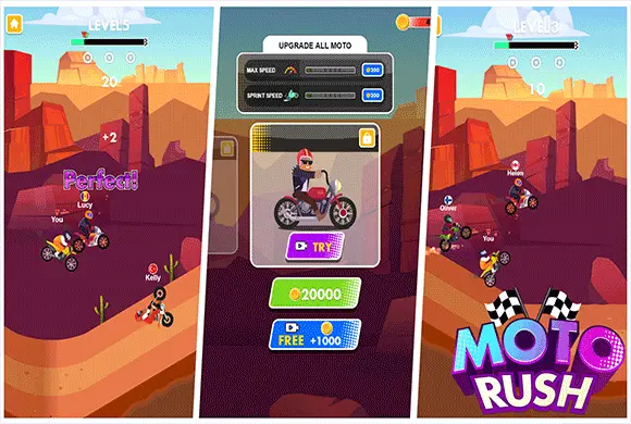 Moto Rush Online Mini Game