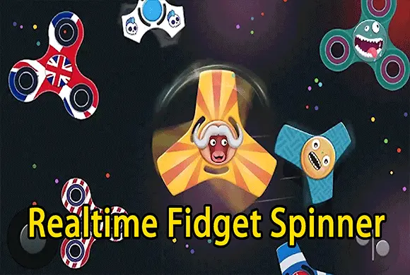 Realtime Fidget Spinner Online Mini Game