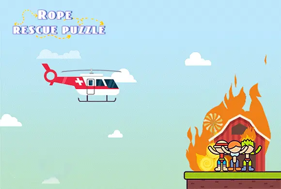 Rope rescue puzzle Online Mini Game