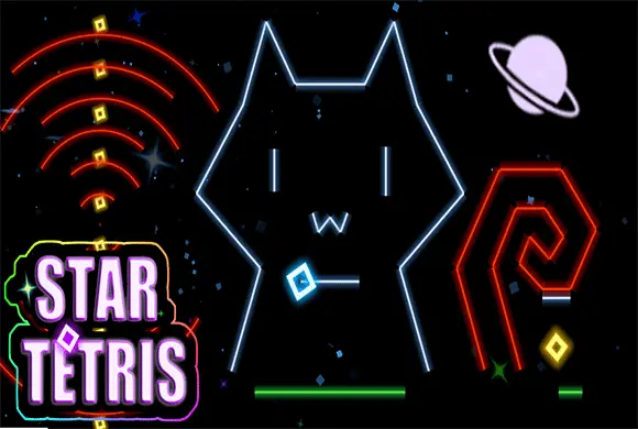 Star Tetris Online Mini Game